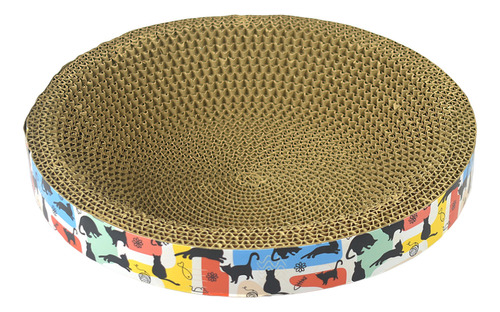 Rascador Cama Circular 30 Cm Para Gato Con 5grs De Catnip