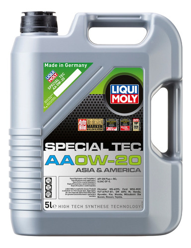 Specialtec 0w20 Aceite Sintetico Para Motor Liqui Moly 5lt