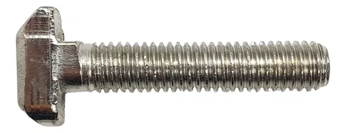 10 Tornillos De Cabeza Martillo M8 X 50 Mm - Para Perfiles En C 27 X 18, Con Tuercas Y Arandelas
