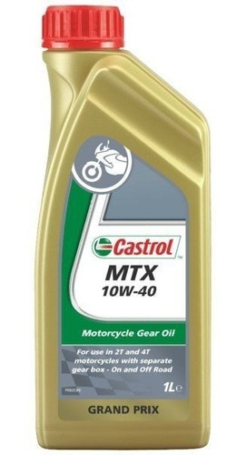 Imagen 1 de 1 de Aceite Caja Castrol Mtx Bike 10w40 X Litro Transmision