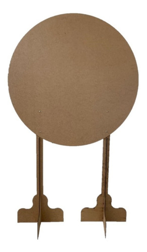 Trio De Mesa Mesanino Cilindro+ Painel De Festa Redondo Mdf