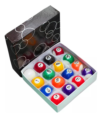 Juego De 16 Bolas De Billar Pequeñas De 38 Mm