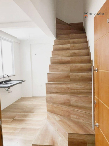 Cobertura Com 2 Dormitórios À Venda, 106 M² Por R$ 450.000,00 - Jardim - Santo André/sp - Co1142