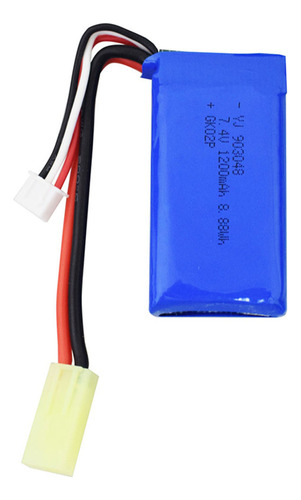 Batería De Litio De 7,4 V 1200 Mah Para High S A Escala Comp