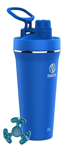 Botella Takeya Protein Shaker Antigoteo 700ml Cobalt