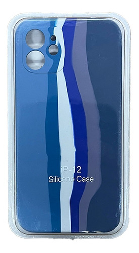 Funda Para iPhone 12 Silicona Arcoíris