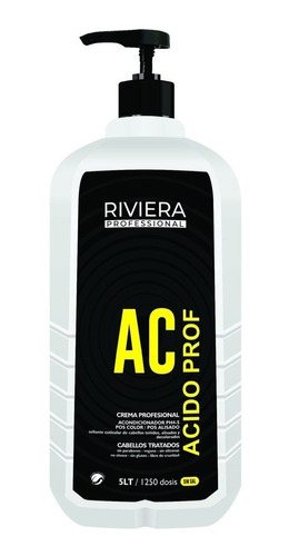 Crema Acido Profesional Riviera 5l Color Y Alisado 