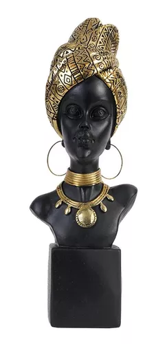 Mujer Africana Estatua Arte Escultura Decoración Moderna