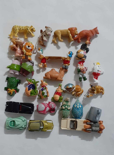 Lote De 28 Muñecos Y Juguetes Del Huevo Kinder Oferta (Usado)