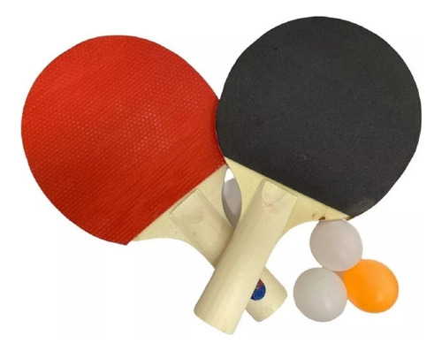 Pack Juego Ping Pong De 2 Raquetas + 3 Pelotas Juego Paletas