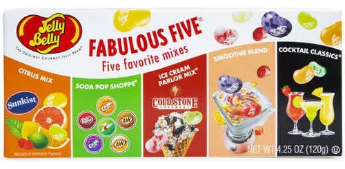 Jelly Belly Fabulous Five (5 Favoritos Mixes)(120gr)