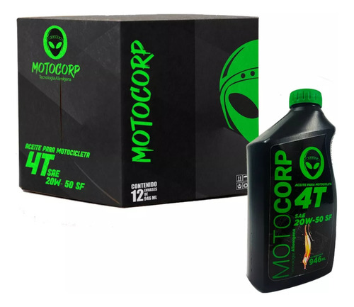 Aceite Mineral Motocorp Sae 20w50 4t Api Sf Moto 4t 946ml