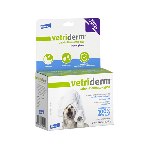 Jabón Vetriderm Dermatológico Para Perros Y Gatos