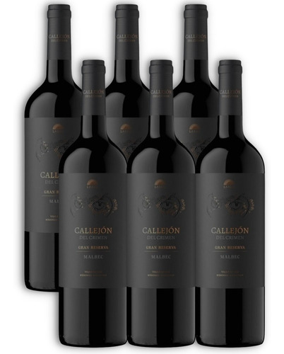 Vino Callejón Del Crimen Gran Reserva Malbec Caja X6u 750ml