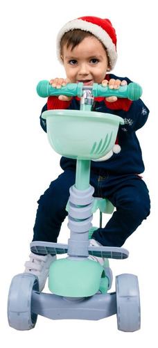 Monopatín Diablo De Pie Only The Best Products Hdl-717 (3en1) Verde Claro