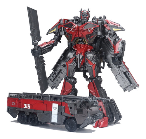 Q Transformers Sentinel Prime Fire Truck Deformable #