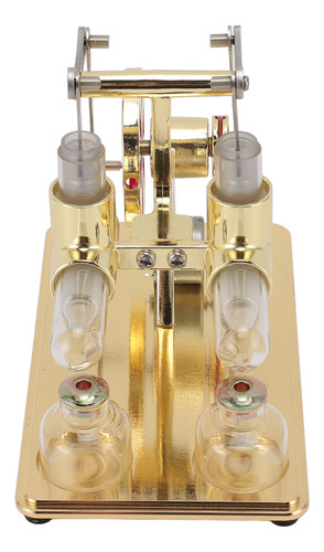 Maqueta De Motor Golden Stirling, Doble Para Educación Tempr