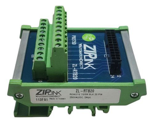 Modulo Pasante Zl-rtb20 Ziplink, 20 Polos, Montaje Riel Din (Usado)