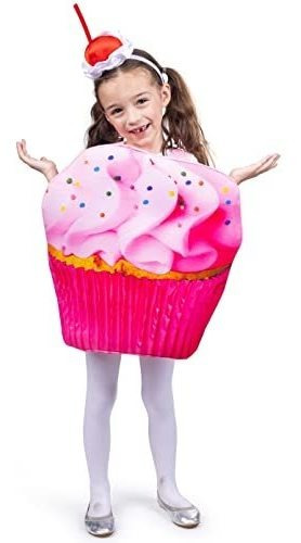 Disfraz Talla Small (4-6 Años) Para Niña De Cupcake Rosa