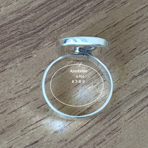 Imagen 4 de 10 de Anillo Triángulo Con Concha De Abulón De Plata .925 Agálea