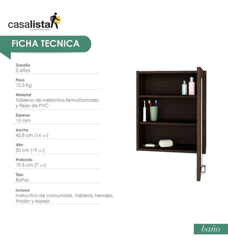 Mueble Casa Lista® Baños - Estantería Aérea 030
