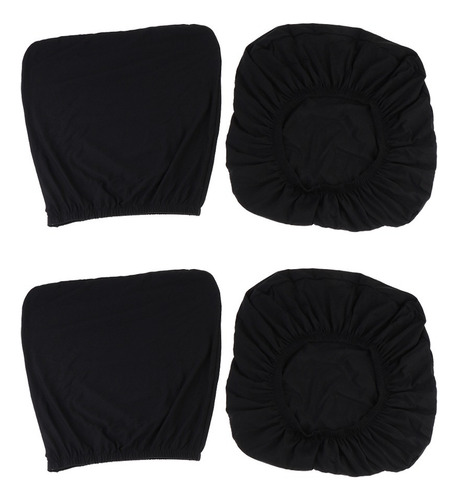 Q 2sets / 4pcs Cubierta De Silla De Oficina De Ordenador -