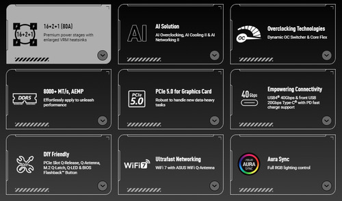 Mb Asus Tuf X870-plus Wifi7 D5 Atx Am5 Ryzen 9000/8000/7000