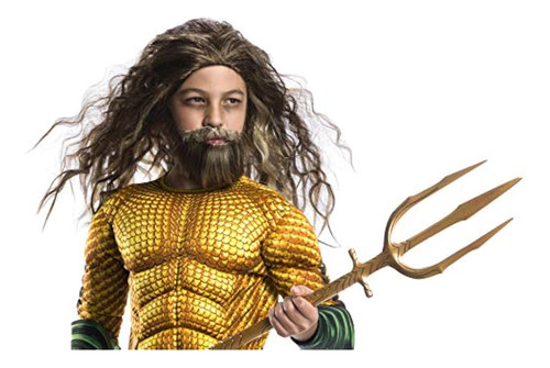 Rubie's Costume Boys Justice League Aquaman Beard & Wig Cost