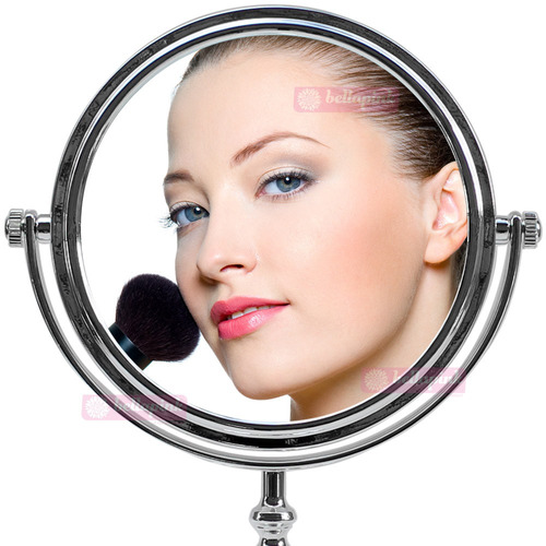 Lindo Espelho De Mesa E Aumento 3x Dupla Face Para Maquiagem
