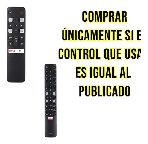 Control Remoto Tcl Smart Tv Original