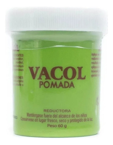 Pomada Vacol Ungüento Mentol Reductora De Dolores 60g Dolor 