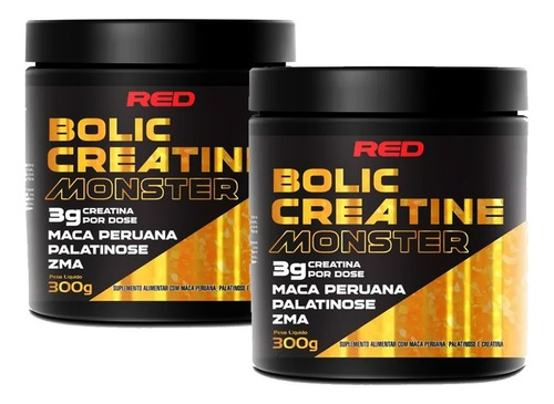 Combo 2 Uni Bolic Creatina Monster - 300g - Super Fórmula!