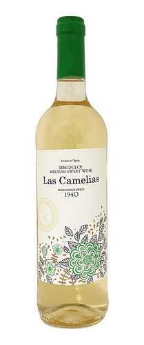 Vino Blanco Semidulce, Las Camelias, 750 Ml