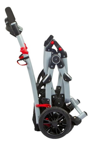 Imagen 5 de 7 de Cochecito de paseo doble Infanti Duo Ride S813 gris +2 Bases + 2 Huevitos