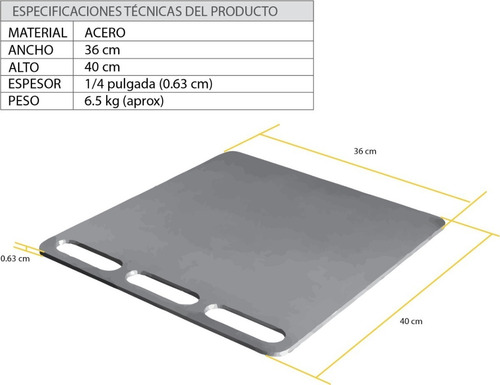 Pizzasensei, Piedra Para Pizza En Acero