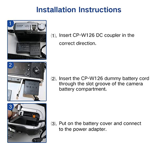 Cp W126 Kit Adaptador Corriente Alterna Repuesto Np Bateria
