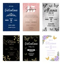Comprar 50 Invitaciones Vip 15 Años Boda Cumpleaños