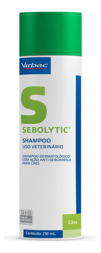 Shampoo Sebolytic P/ Cães 250ml - Virbac
