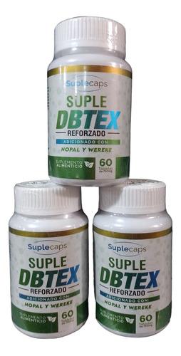 Suple Dbtex Con 60 Tabletas De 750 Mg Suplecaps Pack De 3