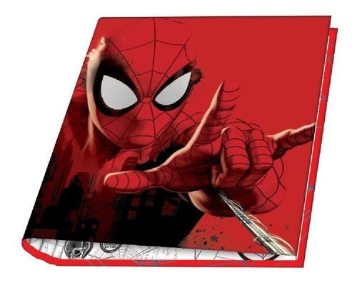 Carpeta Mooving N°3 X 40 Mm Escolar Spiderman Color Roja