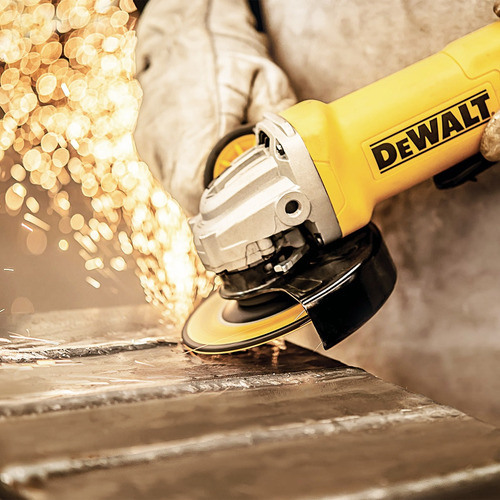 Esmeriladora Amoladora Angular 4½' Uso Rudo Dewalt Dwe4212b3 Color Amarillo