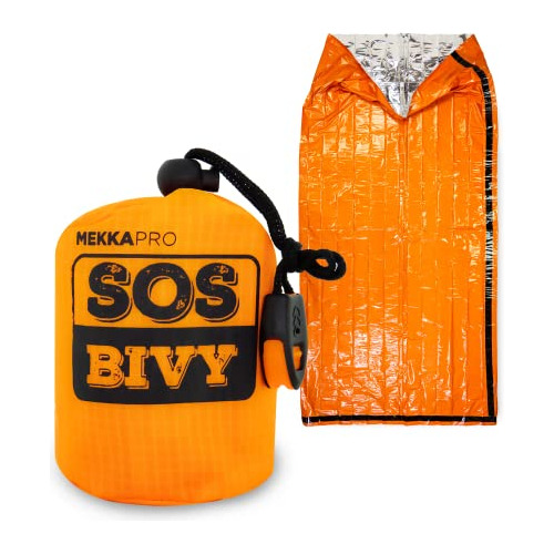 Mekkapro Sos Emergency Thermal Bivy Sleeping Bag With Surviv