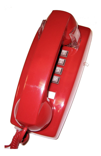 Teléfono De Pared Cortelco 255447-voe-20md Rojo
