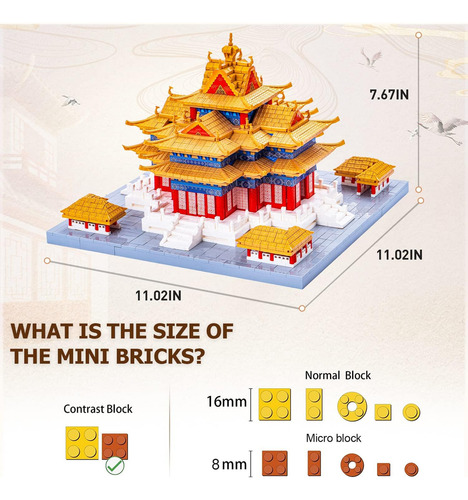 Geyang Juego De Micro Bloques De Construcción De Arquitectur