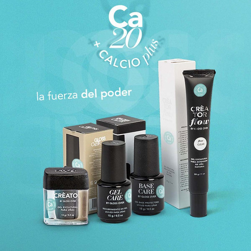 Gel Constructor Creator Para Uñas Gloss Over Con Calcio 15g