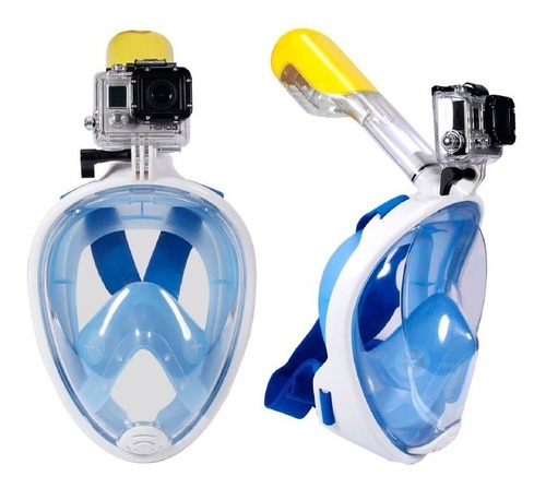 Máscara Buceo Snorkel Full Face Completa Gopro /forcecl