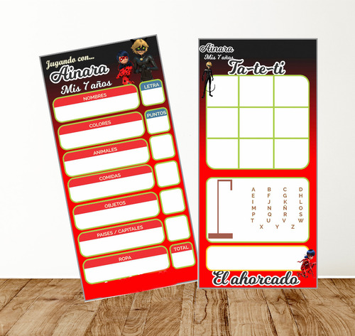 Combo Juegos Multi Palabra Tateti Y Ahorcadox30 + 30 Marc