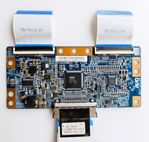 Placa Tcon Com Flats Tv Ln37c530f1m T460hw03 Vf Ctrfl Bd (Usado)