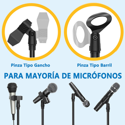 Pie De Micrófono Trípode Ajustable Doble Boom Cantar Actuar