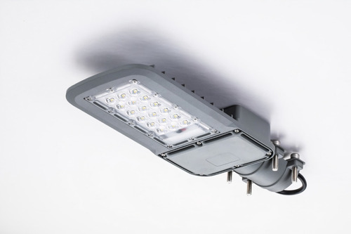 Luminaria Pública Pubstreet 110w Ip65 Luz Fría 5000k Smd Carcasa Gris Luz Blanco Frío